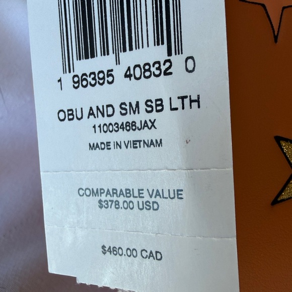 NWT - Coach Shoulder Bag with Colorful Accents. Color: Faded Orange Multi. - Picture 7 of 7